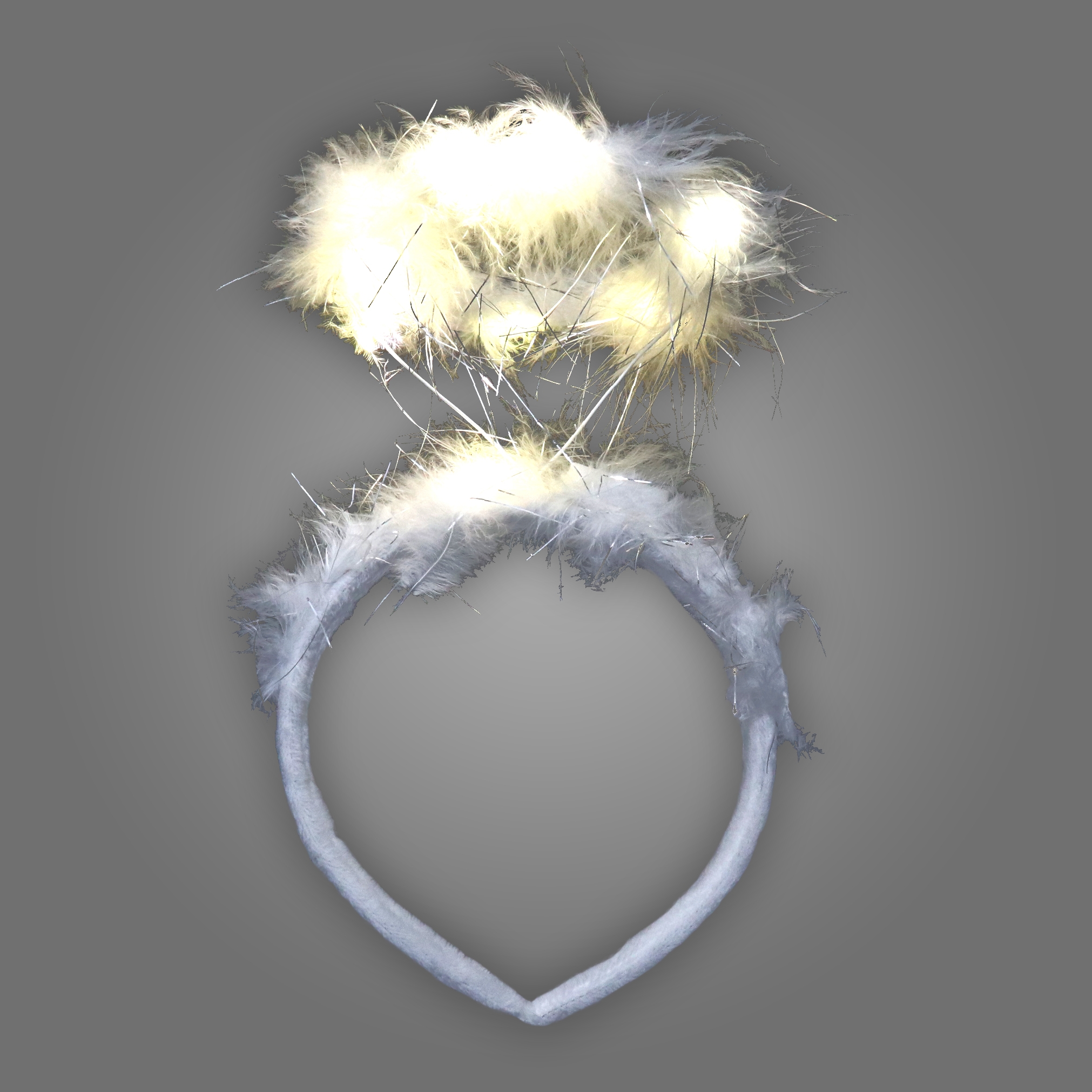 White Headbopper Halo (CLOSE OUT) halo, mardi gras, headwear, boppers, led headband, edm, edc, cosplay, costume, rave, festival, burning man