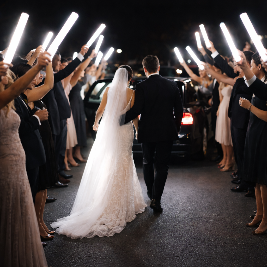 White LED Flashing Foam Sticks for Weddings and Receiptions foam stick, LED foam stick, baton*, *baton, tubes, tube lights, noodle, light up tubes, flashing foam stick, lighted foam stick, light-up foam stick, glowing foam stick, glow foam stick, discount foam stick, wholesale foam stick, foam wand, bar, festival, rave, music, edm, edc, cheer, dance, groups, light stick, school