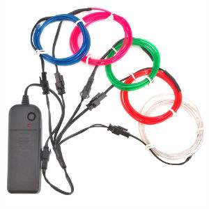 EL Wire Pick Six - 6 * 6m - 120ft electroluminescent wire, cool neon, fluorescent wire, el wire