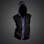 Multicolored LED Hoodie Without Sleeves - CLOSE OUT - LEDHWOS