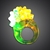 Colorful Lighted Bubble Ring - RBUBBLE (Ships 6/3)