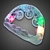Lighted Tambourine - White or Multicolored LEDs - TAMBOURINE
