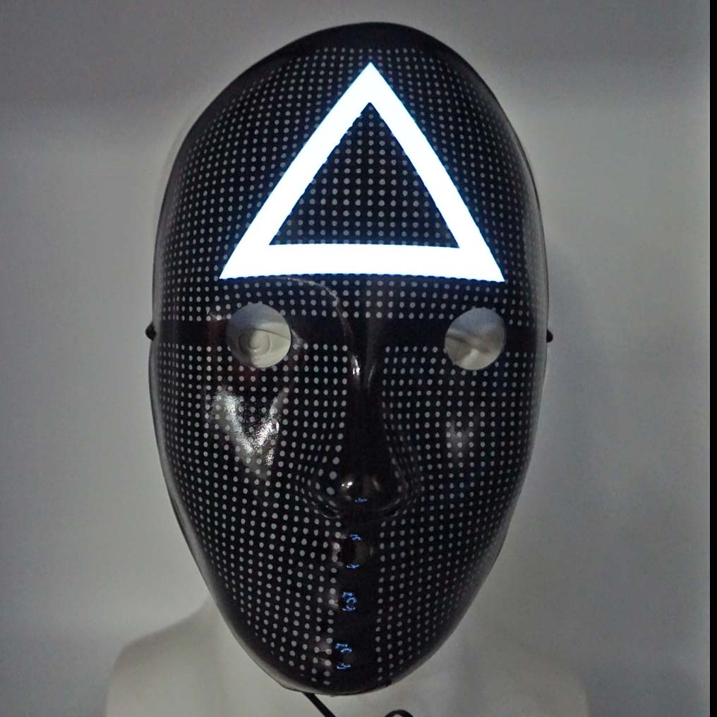 Squid Game Masks Circle Square Triangle With Lights