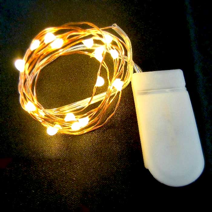 Warm White Fairy LED Battery Lights (CR Battery)