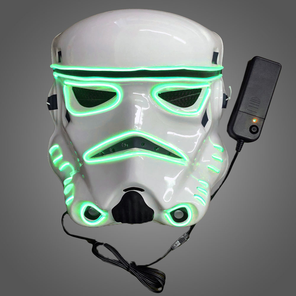 opening Explosieven alarm Electro Luminescent Storm Trooper Mask