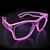Hot Pink EL Wire with Clear Frames